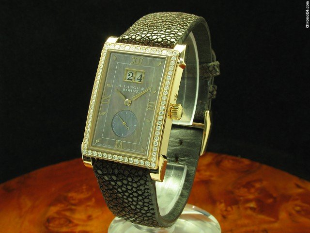 A. Lange & Sohne Cabaret 18kt Gold Damenuhr Brillant Besatz Inkl. Box & Papiere WATCHES 2