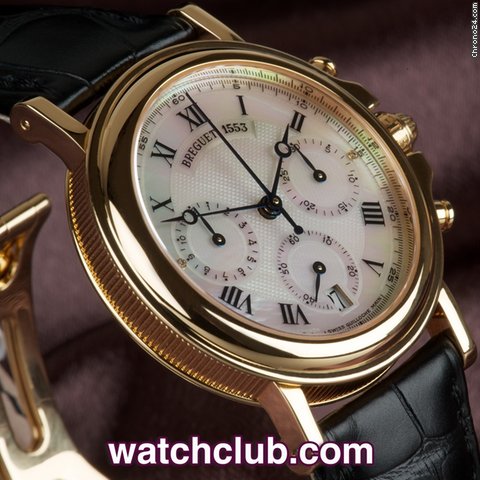 replica Breguet Marine Chronograph Medium Size - Yellow Gold WATCHES 1