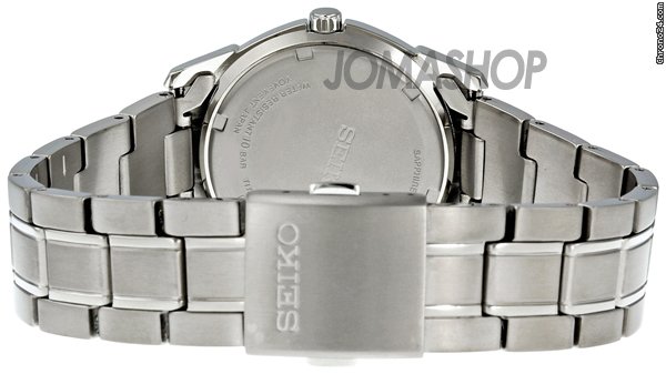 replica Seiko Black Dial Titanium Mens Watch SGG731 WATCHES 1