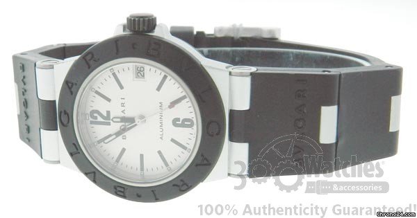 Bulgari Unisex AL32TA Two Tone Aluminum Quartz Date Mid Size Watch WATCHES 2