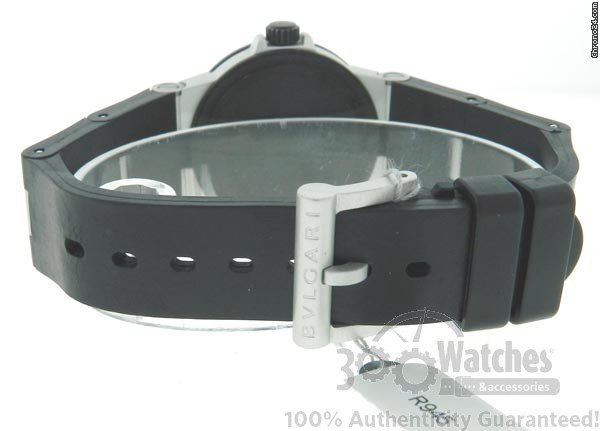 replica Bulgari Unisex AL32TA Two Tone Aluminum Quartz Date Mid Size Watch WATCHES 1