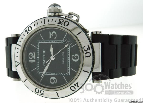 Cartier Seatimer 2790 Black Dial Automatic Date Watch WATCHES 2