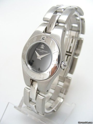 Baume & Mercier Linea full steel/complet acier cadran noir/black dial WATCHES 2