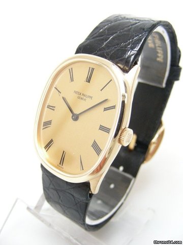 Patek Philippe Ellipse 3546 yellow gold/or jaune cadran gold dial WATCHES 2