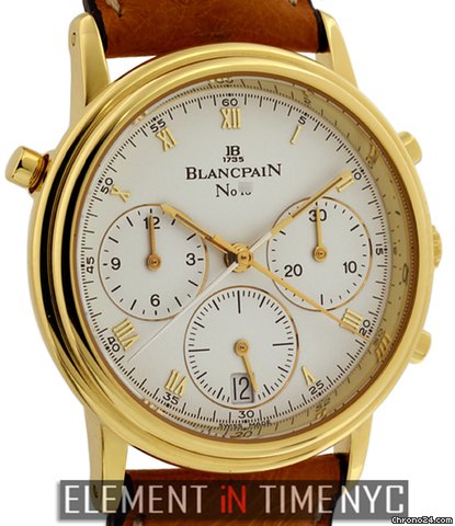 Blancpain Villeret Split Seconds Chronograph 18k YG 34mm WATCHES 2