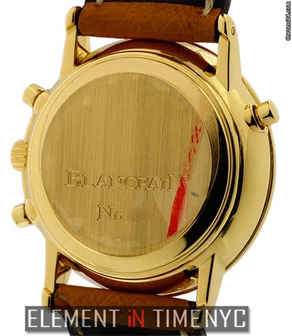 replica Blancpain Villeret Split Seconds Chronograph 18k YG 34mm WATCHES 1