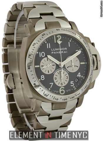 Panerai Luminor Chronograph Titanium 40mm PAM 122 B+P WATCHES 2