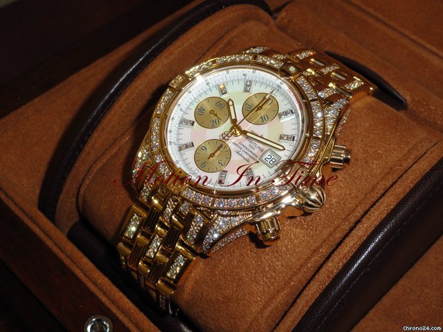 Breitling Chronomat Evolution Diamondworks 18kt Gold Limited 25 Pieces WATCHES 2
