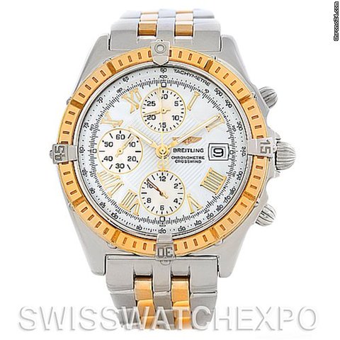 Breitling Windrider Crosswind Steel And Gold Watch WATCHES 2