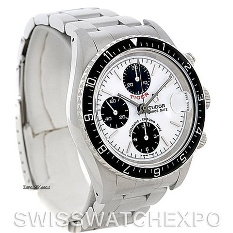 replica Tudor Tiger Woods Chronograph Steel Mens Watch 79280 Nos WATCHES 1