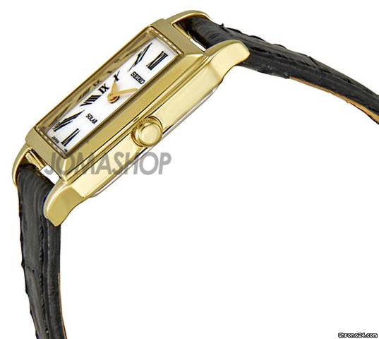 Seiko Dress Solar Quartz Gold-tone Ladies Watch SUP032P2 WATCHES 2