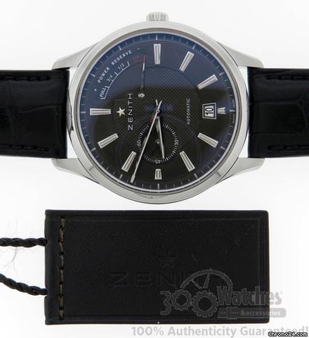 Zenith Elite Captain 03.2120.685 Power Reserve Stainless Steel Watch WATCHES 2