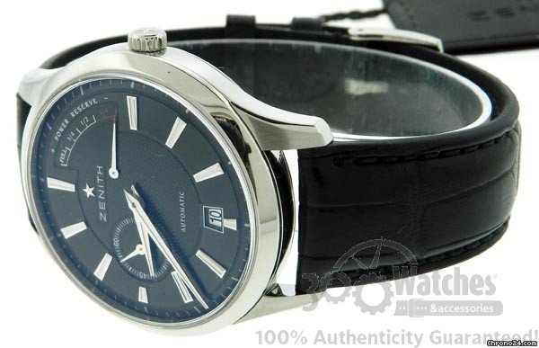 replica Zenith Elite Captain 03.2120.685 Power Reserve Stainless Steel Watch WATCHES 1