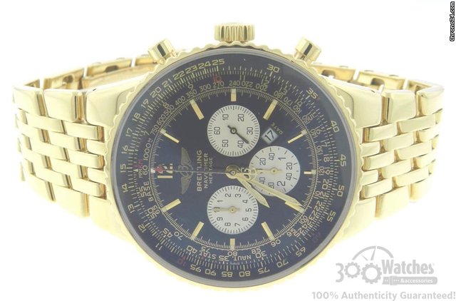 Breitling Navitimer Heritage K35340 18K Yellow Gold Chronograph Watch WATCHES 2