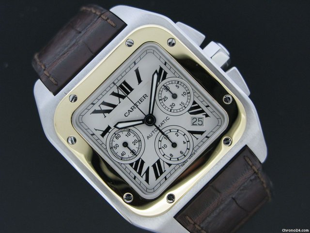Cartier Santos 100 chrono Steel/Gold WATCHES 2