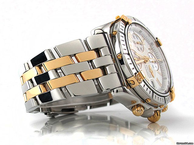 Breitling "CHRONOMAT B13355" 43 mm Edelstahl / Gelbgold Automatik WATCHES 2