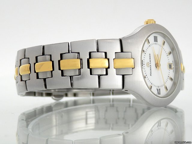 replica Maurice Lacroix Damenuhr Stahl & Gelbgold, Quarz WATCHES 1