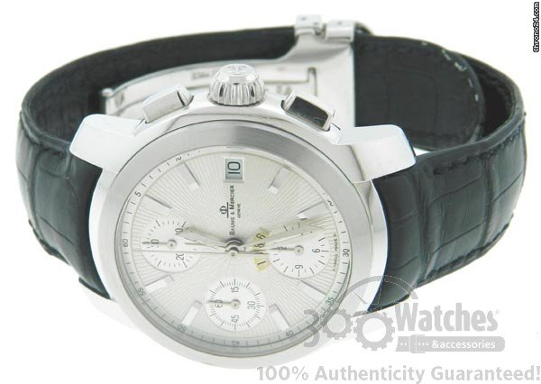 Baume & Mercier Rare Men's & 1986 18K White Gold Automatic Chronograph Watch WATCHES 2