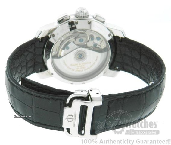 replica Baume & Mercier Rare Men's & 1986 18K White Gold Automatic Chronograph Watch WATCHES 1