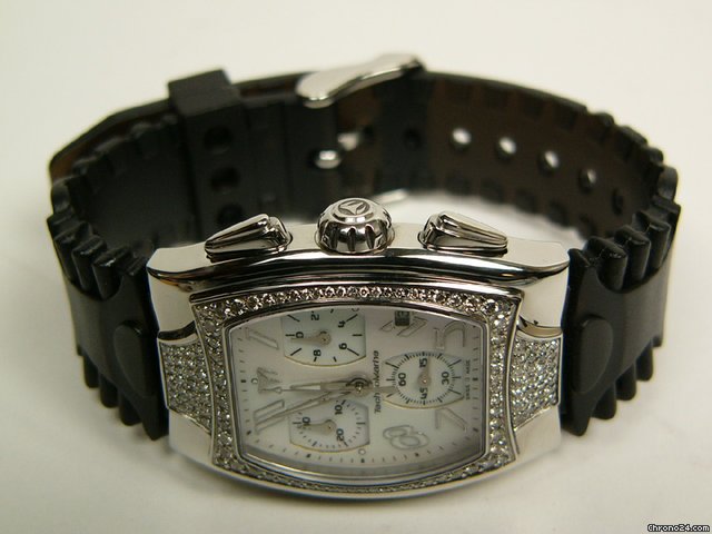 replica Technomarine chronograph steel and diamonds mod. TS20677 WATCHES 1
