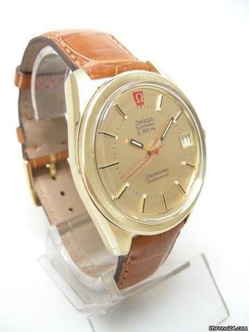 replica Omega Seamaster F 300 Hz yellow gold plated/or jaune plaque cadran gold dial WATCHES 1