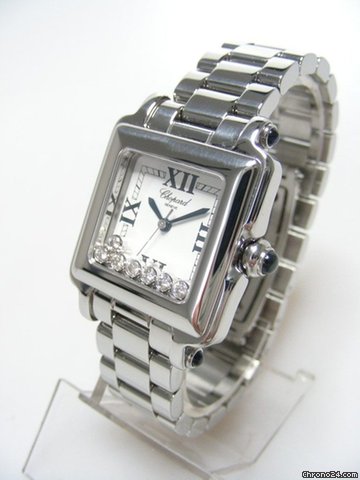 Chopard Happy Sport Square Diamonds full steel/complet acier cadran blanc/white dial WATCHES 2