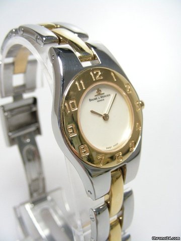 replica Baume & Mercier Linea steel and gold/or et acier cadran nacre/mother of pearl dial WATCHES 1