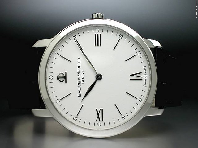 Baume & Mercier "CLASSIMA 39 ULTRAFLAT" QUARTZ Edelstahl WATCHES 2