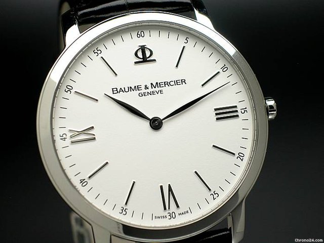 replica Baume & Mercier "CLASSIMA 39 ULTRAFLAT" QUARTZ Edelstahl WATCHES 1