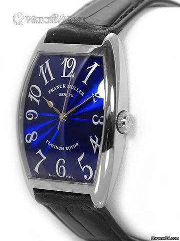 replica Franck Muller Cintree Curvex - Tonneau 18K White Gold - 2852 SC WATCHES 1