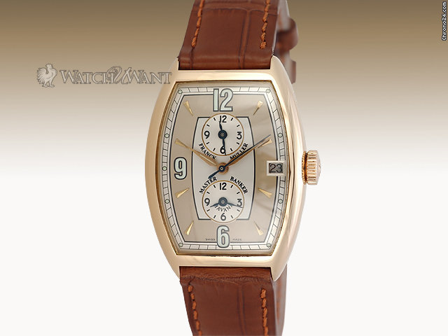 Franck Muller Master Banker "Havana" - Tonneau 18K Rose Gold - 5850 MB HV WATCHES 2