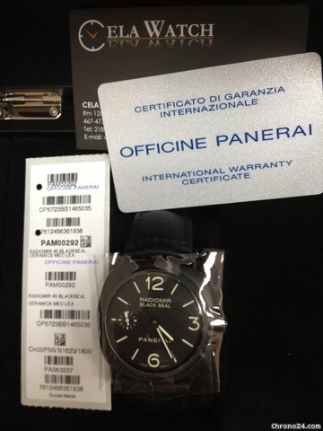 Panerai Radiomir Ceramic 45mm Black Seal 2012 PAM292 WATCHES 2