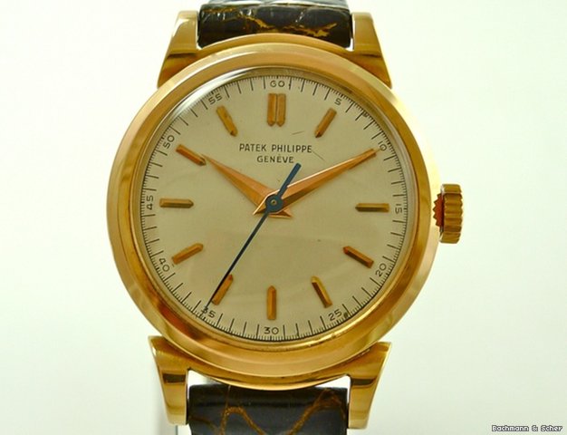 replica Patek Philippe Vintage Calatrava Center Second, Ref. 1491, 18k Rose Gold WATCHES 1