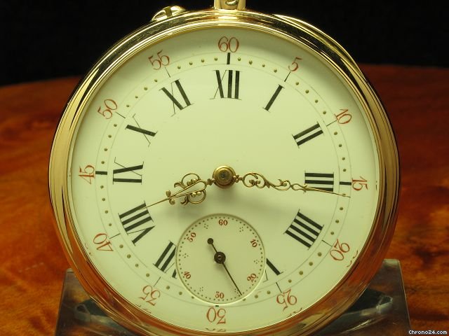 Jaeger-LeCoultre & Co. 14kt 585 Gold Open Face Taschenuhr WATCHES 2
