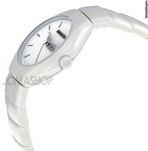 Rado True White Dial Chronograph Ceramic Ladies Watch R27696022 WATCHES 2