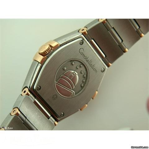 replica Omega Constellation Bi-metal quartz on bracelet WATCHES 1