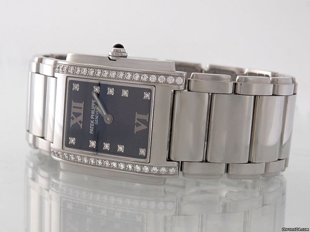 replica Patek Philippe "Twenty 4" Edelstahl & Brillanten 0,45 ct / Quarz WATCHES 1