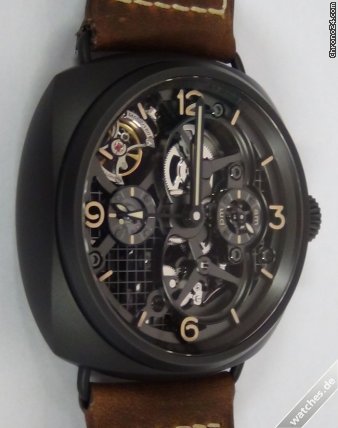 replica Panerai Lo Scienziato Radiomir Tourbillon GMT - PAM00350 WATCHES 1