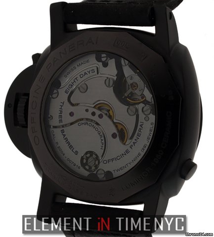 replica Panerai Luminor 1950 8 Days Chronograph Monopulsante GMT PAM 317 NIB WATCHES 1