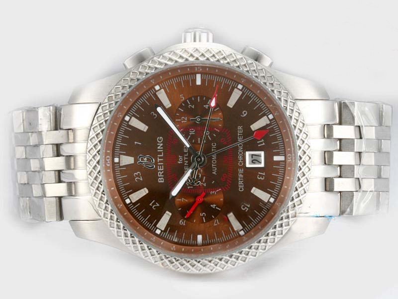 Breitling Black Dial Steel With Watches Watch