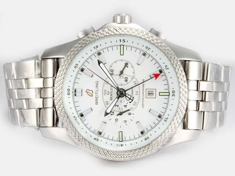 Breitling Silver/Grey Dial Watches Watch